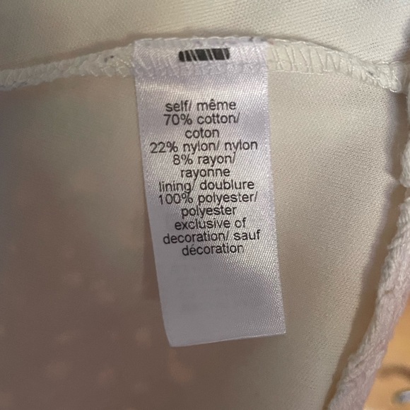 Maurice’s Off-White Lace Appliqué Dress - size 0 - Picture 4 of 4